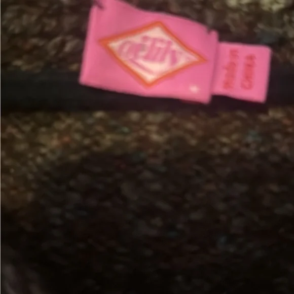 Anthropologie/Oilily Floral Embroidered Brown Sweater - Picture 3 of 6